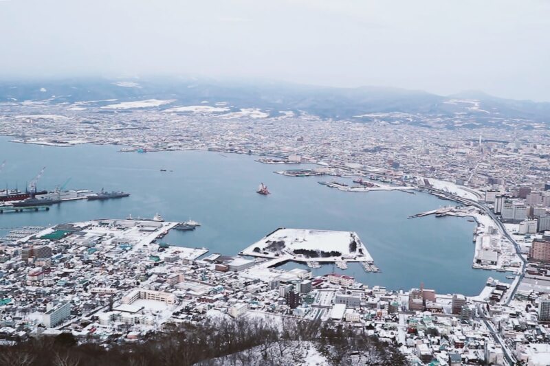 函館山展望台の景色