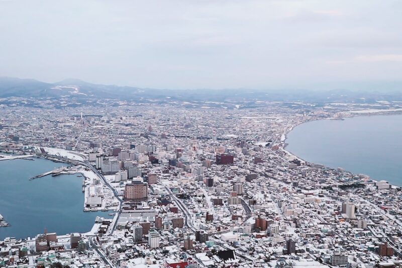 函館山展望台の景色