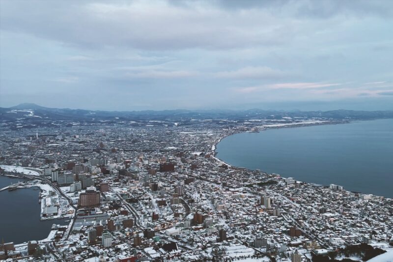 函館山展望台の景色